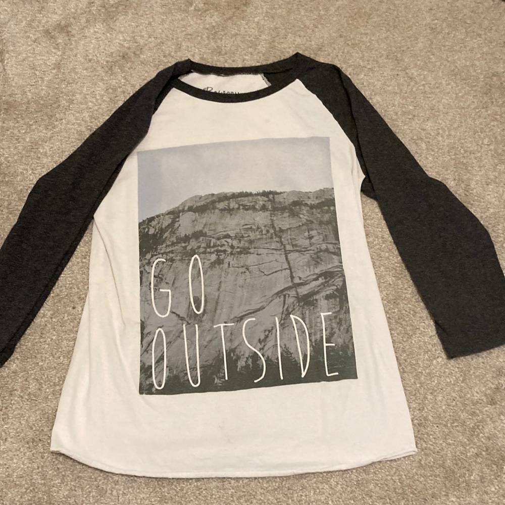 Go Outside 3/4 length shirt